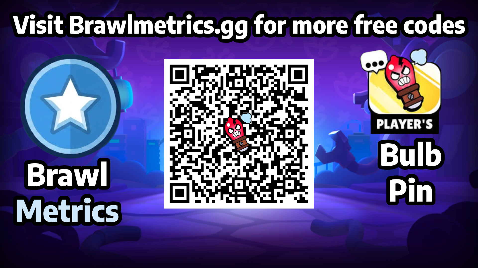 Bulb Pin free reward QR code